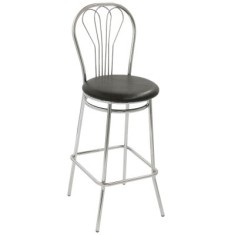 SCAUN VANESSA BAR - CROM - STOFA - DIVERSE CULORI - Stofa Print-028-fluturi