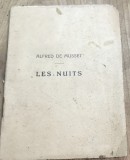 CRT10DE Carte veche Germana -Alfred de Musset - Les Nuits - Carte veche de poezii clasice in limba franceza de colectie