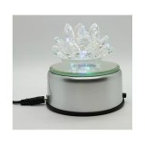 Cumpara ieftin Suport rotativ cu lumina pentru cristale, led multicolor, oglinda 8,5x4