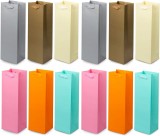 Set de 12 pungi pentru sticle de vin Anzon Mories, carton, multicolor, 11 x 9 x 35 cm