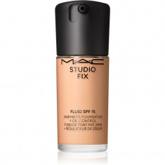 MAC Cosmetics Studio Fix Fluid SPF 15 24HR Matte Foundation + Oil Control machiaj cu efect matifiant SPF 15 culoare N6 30 ml