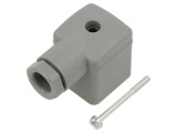 Conector HIRSCHMANN 4 pini 230V cu valvă mamă PG9 3 PE gri cod 934888118