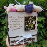 Velvet Bloom Luxury Box , Cadou Exclusiv Handmade cu Lumanari Parfumate