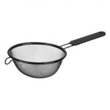 Strecurătoare Metalică, 12cm, M&acirc;ner Negru, Compatibilă Mașină de Spălat Vase, cu maner, metal, Oem
