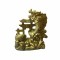 Statuieta poartă pește cu dragon din rășină 10,5 x 9 cm
