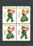 USA, Cinderella 1956 Christmas x 4, MNH L.072, Nestampilat