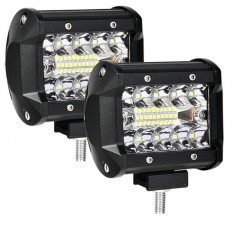 Set 2 x Proiectoare auto 20LED, 4 inch, 180W/set, 12/24V foto