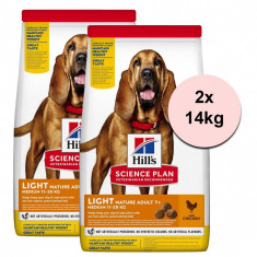 Hill&#039;s Science Plan Canine Mature Adult Light 7+ Chicken 2 x 14 kg