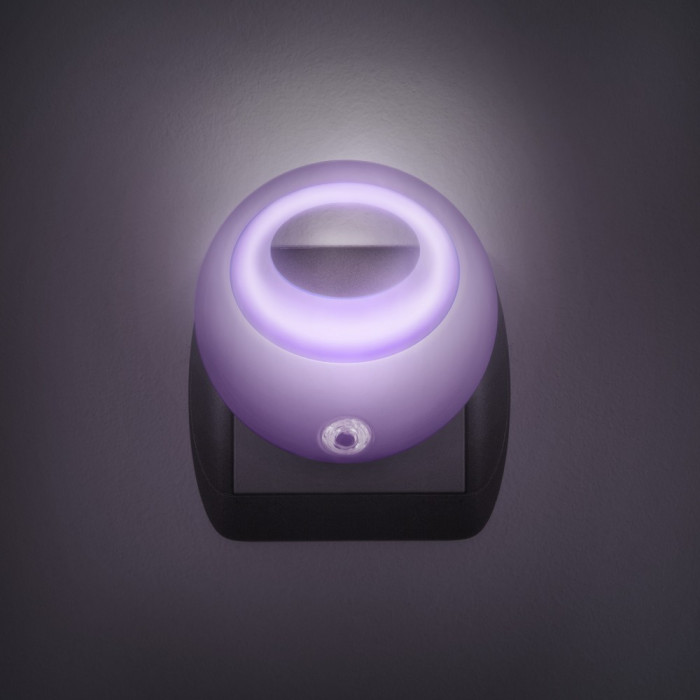 Lampa de veghe cu LED si senzor de lumina- violet 20275VL