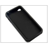 Husa silicon Iphone 4G/4S Neagra PROMO