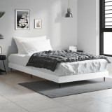 Cumpara ieftin Cadru de pat, alb extralucios, 90x200 cm, lemn prelucrat