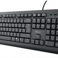 Trust Taro Tastatura QWERTY spaniola, cablu de 1.8 m, conexiune USB, Negru - RESIGILAT