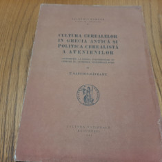 CULTURA CEREALELOR IN GRECIA ANTICA - Th. Sauciuc-Saveanu - 1925, 218 p.