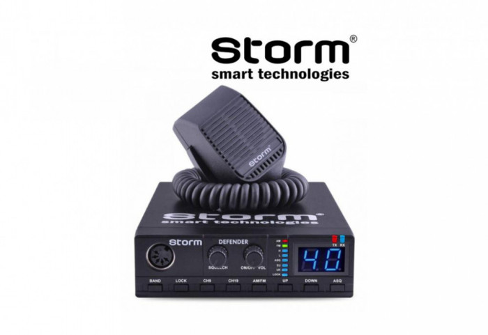 Statie Radio CB STORM Defender 15 + Antena Radio CB ML145 cu Magnet 145PL