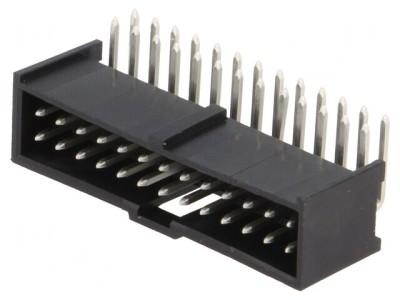 Soclu dreptunghiular tată C-Grid III 2,54mm 26 PIN THT foto
