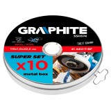 Disc taiere metal 115 x 1,0 x 22,2 mm Graphite, set 10 bucati