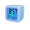 Ceas cu Termometru MRG M877 , LCD , 7 Lumini LED, Alb C877