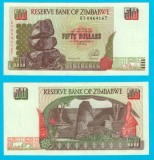 Zimbabwe (p#8) 50 Dollars 1994 UNC &#039;Ciremba&#039; serie: EY0464167