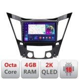 Navigatie HHyundai Sonata 2011-2015 C-259 Android Octa Core Ecran 2K QLED GPS 4G 4+32GB 360 KIT-259+EDT-E409-2K CarStore Technology