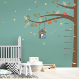 Sticker SWEET BIRDS NURSERY MEASUREMENT TREE