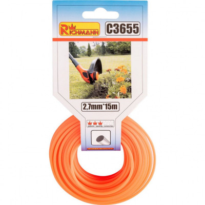 Fir rezerva motocoasa, trimmer,​​​​​​​ 2.7 mm x 15 m, Richmann foto