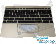 Tastatura Laptop Apple MacBook A1534 cu Palmrest auriu foto