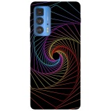 Husa compatibila cu Motorola Edge 20 Lite model Spiral Void, Silicon, TPU, Viceversa, Transparent, Carcasa