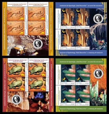RO 2020 , LP 2288 &amp;quot; Institutul &amp;quot;Emil Racovita-100 ani&amp;quot;, mcoli 4M+manseta , MNH foto
