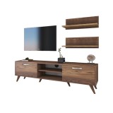 Cumpara ieftin Ansamblu Comoda TV Jasmine Oak 80x35x48.5 cm