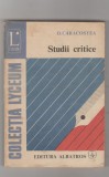 bnk ant D Caracostea - Studii critice