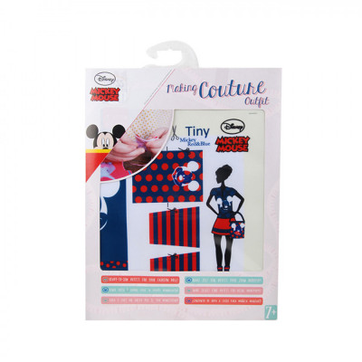 Set de croitorie hainute pentru papusi Couture Disney Tiny Mickey, Dress Your Doll EduKinder World foto