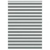 vidaXL Jaluzea tip zebra gri &icirc;nchis lățime țesătură 160,9 cm poliester