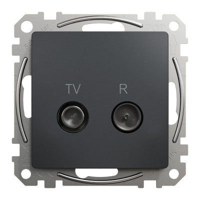 Priza TV R trecere 7 dB Schneider Sedna antracit SDD114474R foto