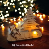 Decoratiune Brad Craciun cu Balansoar si Lumanare, Ornament Festiv Magic, Decoart Burlui