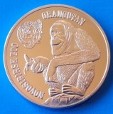 Australia 1 dollar 2014 UNC Urangutan Novosibirsk zoo 40 mm, Australia si Oceania