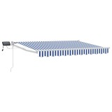 vidaXL Marchiză retractabilă manuală cu led-uri 3 x 2,5 m 3419246