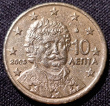 Moneda 10 euro cent Grecia 2005, Europa