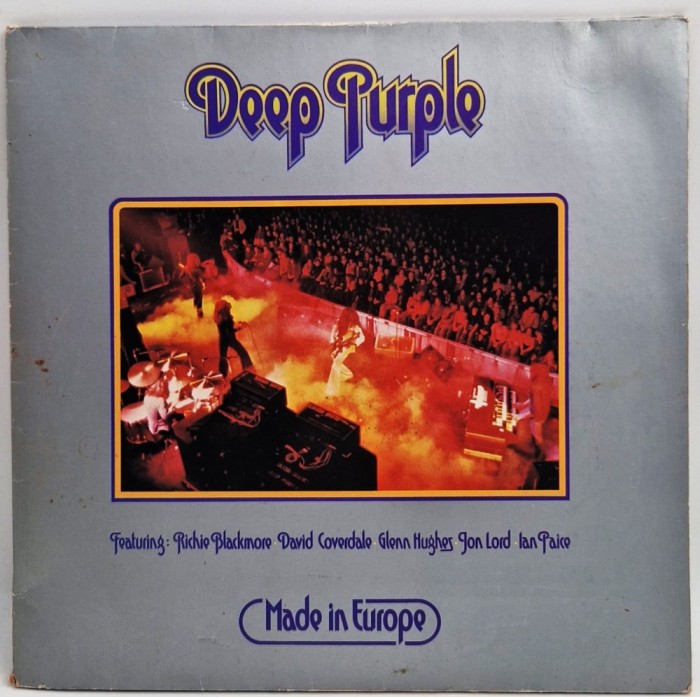 Deep Purple &lrm;&ndash; Made In Europe NM / VG+ vinil Lp disc Purplșe Rec germania 1976 hard rock