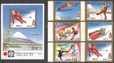 AJMAN 1971 SPORT J.O. DE IARNA ( serie dt. + colita ndt.) MNH