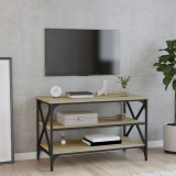 Comoda TV, stejar sonoma, 80x40x50 cm, lemn prelucrat GartenMobel Dekor, vidaXL