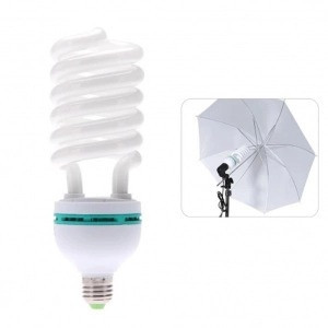 Bec foto,lumina alba,rece,putere 135W,intensitate 5500k,soclu E27