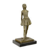 Dansatoare la 14 ani - statueta din bronz pe soclu din marmura BX-10, Nuduri