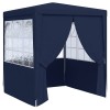 Cort petrecere profesional cu pereți, albastru, 2x2 m, 90 g/m&sup2;