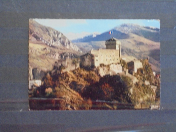 FRANTA - LOURDES - CASTELUL FORT SI PIC DU JER - 1968 - CIRCULATA, TIMBRATA -