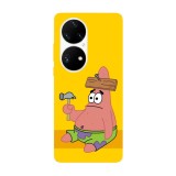 Husa compatibila cu Huawei Nova Y70 model Patrick Star, Silicon, TPU, Viceversa, Transparent, Carcasa