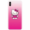 Husa silicon pentru Apple Iphone XS Max, Cute Pink Catty