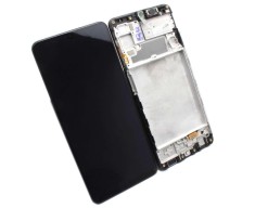 Display Samsung Galaxy A22 4G A225 Display Service Pack cu Rama Neagra