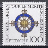 Germania 1992 - 150 de ani de la instituirea Ordinului &bdquo;Pour le M&eacute;rite&rdquo;, MNH