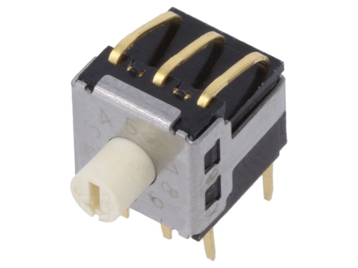 &Icirc;ntrerupător codificare THT 2,54mm