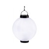 Lampion Solar LED Alb 25cm, IP44, Baterie AA, Globo, Gradina, Decorativ, Autonomie 8h